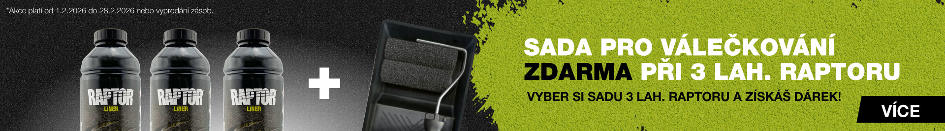 RAPTOR 3x + Dárek - Sada na aplikaci válečkem !!! AKCE !!!