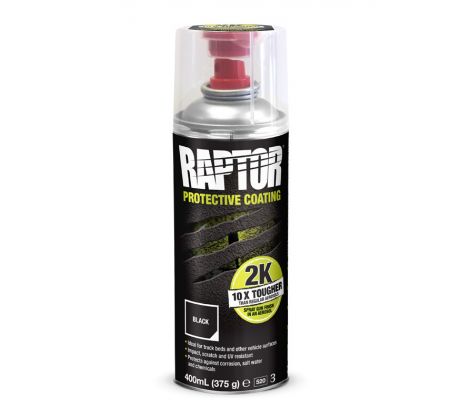 RAPTOR 2K ČERNÝ SPREJ, 400 ml